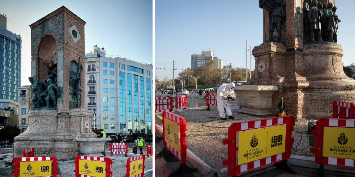 İBB, Taksim Cumhuriyet Anıtı'nı restore edecek