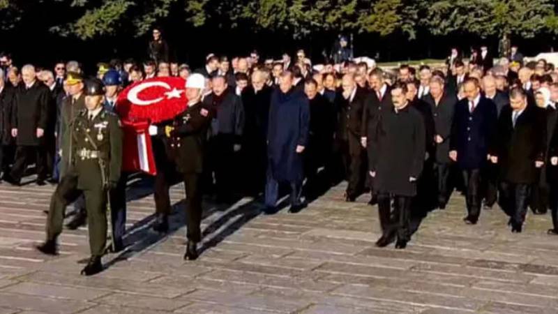 Atatürk'ün vefatının 84. yılında Erdoğan ve devlet erkanı Anıtkabir'deydi