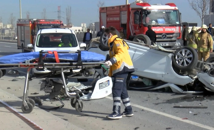 İstanbul Başakşehir'de kaza: 1 ölü 2 yaralı