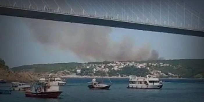 Boğaz'da Orman Yangını! Alevler Poyrazköy'e doğru ilerliyor