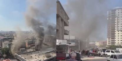 İstanbul'da İş Merkezinde Yangın