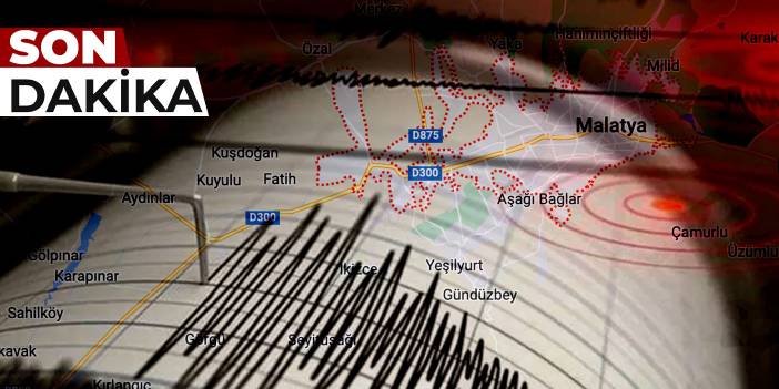 Malatya'da bir Dakika arayla iki Deprem!