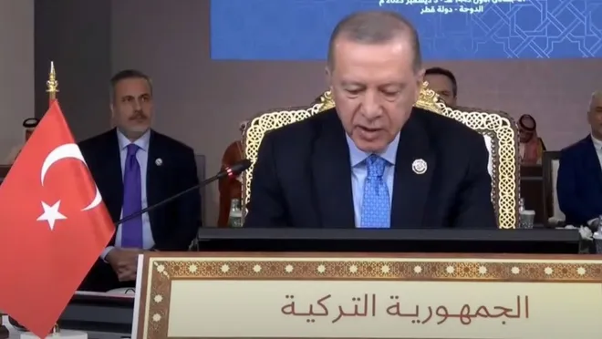 Erdoğan, Körfez İşbirliği Konseyi Zirvesi'nde: İsrail'in savaş suçları yanına kalmamalı