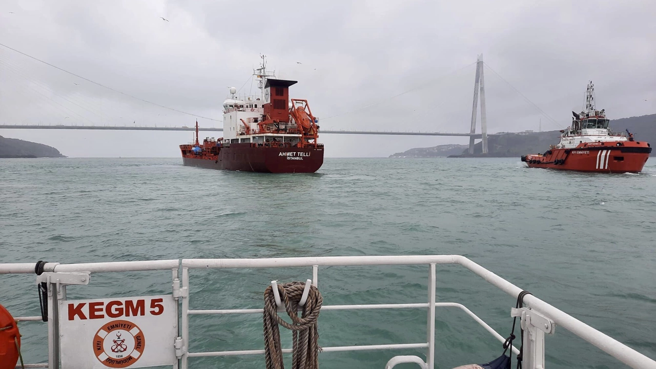 İstanbul'da gemi kazası