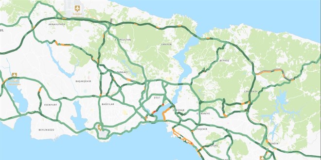 İstanbul trafiğinde 'bayram